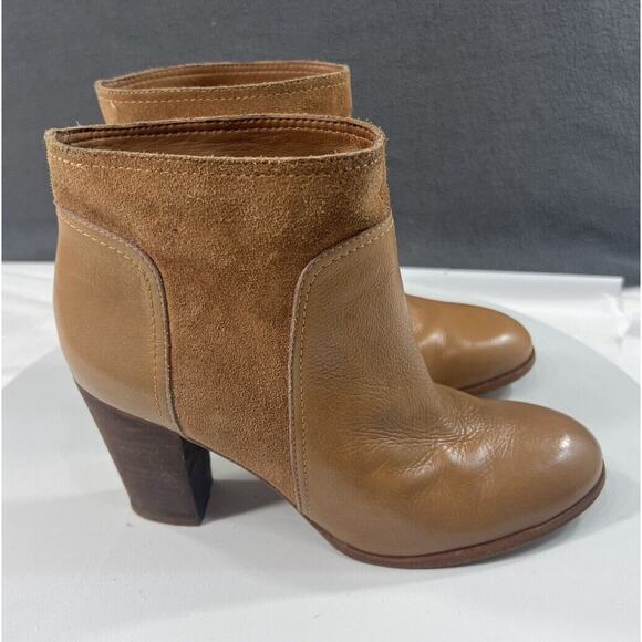 Kate Spade Luckie Ankle Boots Booties Tan Brown Suede Leather Women’s Size 7.5 - Picture 3 of 16